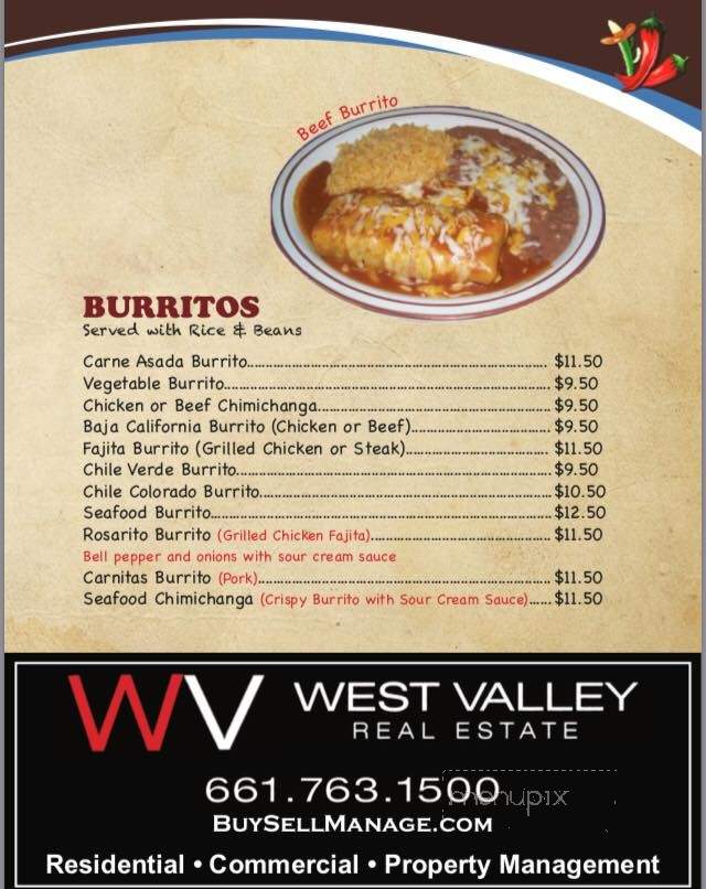 La Salsa Tex Mex Mexican - Taft, CA menu_pic