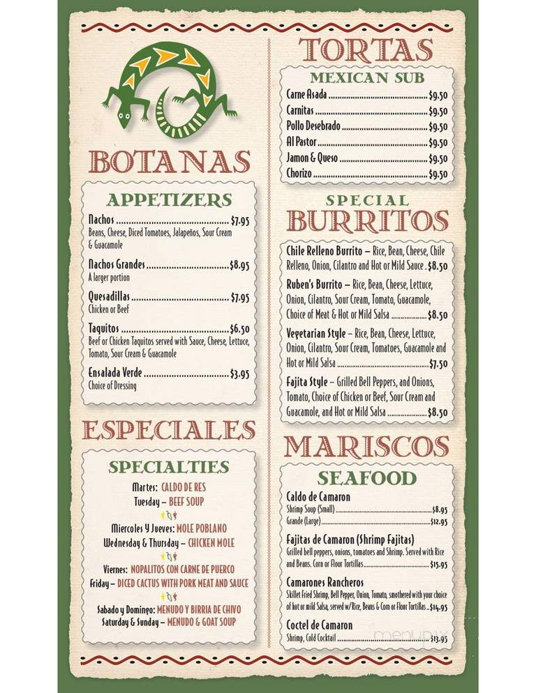 Taqueria Tepatitlan - Ventura, CA menu_pic