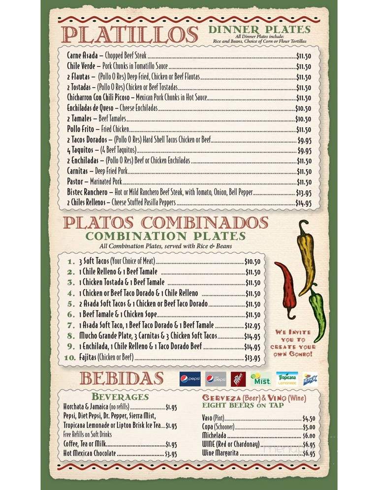 Taqueria Tepatitlan - Ventura, CA menu_pic