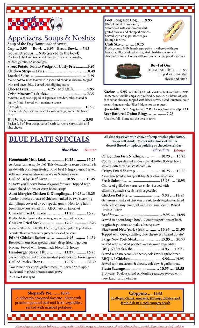 Busy Bee Cafe - Ventura, CA menu_pic