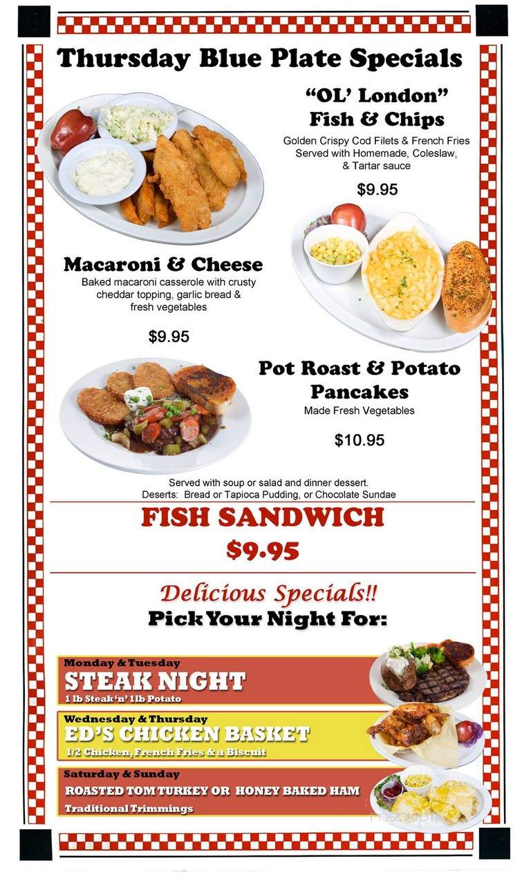 Busy Bee Cafe - Ventura, CA menu_pic