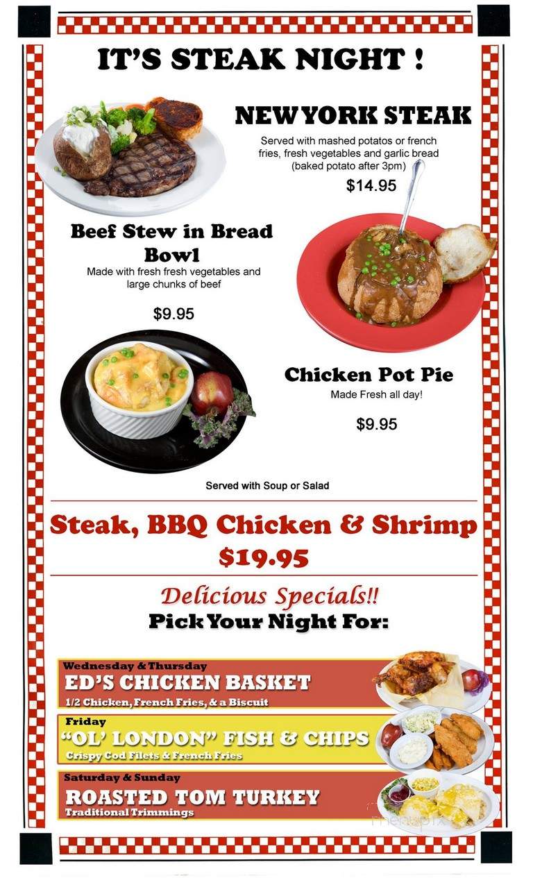 Busy Bee Cafe - Ventura, CA menu_pic