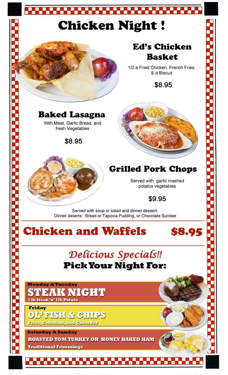 Busy Bee Cafe - Ventura, CA menu_pic