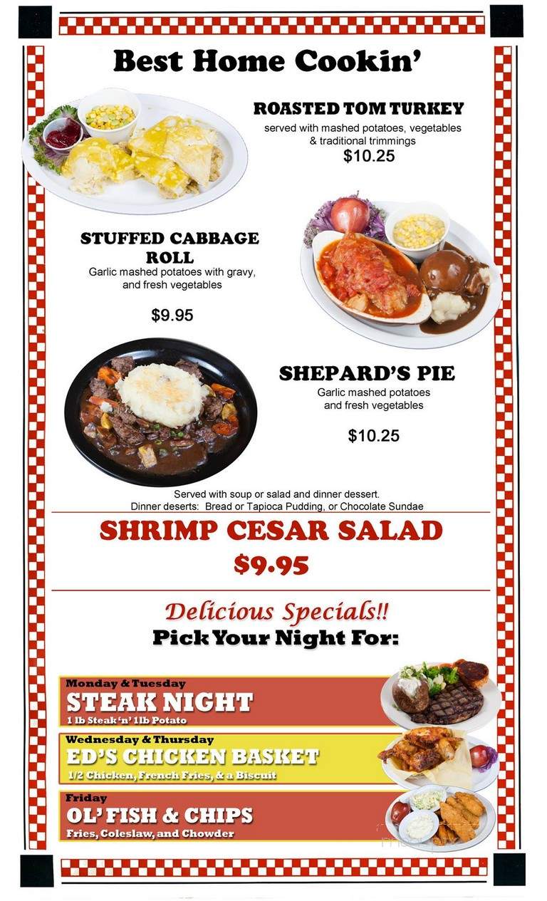 Busy Bee Cafe - Ventura, CA menu_pic