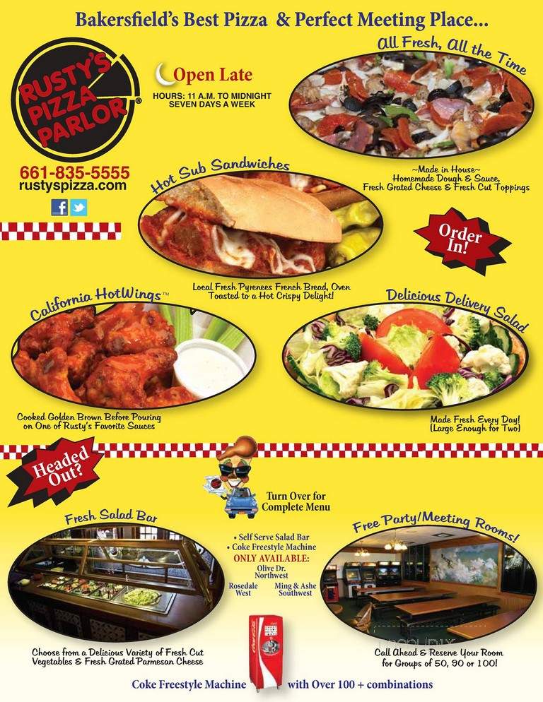 Rusty's Pizza Parlor - Bakersfield, CA menu_pic
