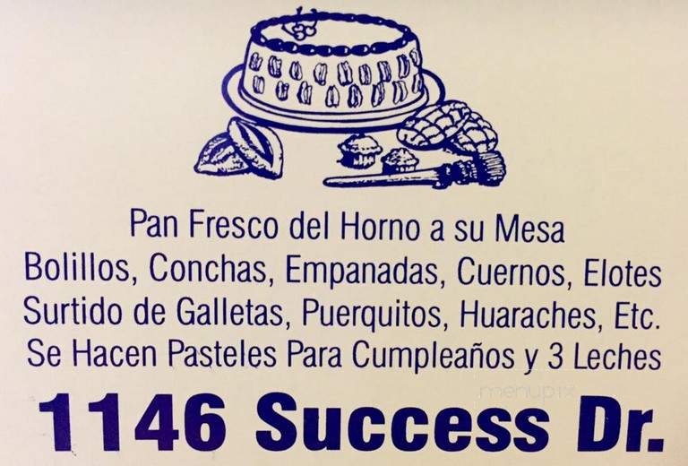 Panaderia La Cabana - Porterville, CA menu_pic