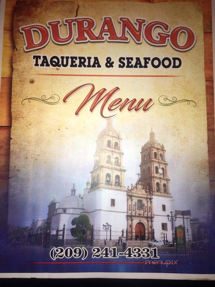 Taqueria Durango - Bakersfield, CA menu_pic