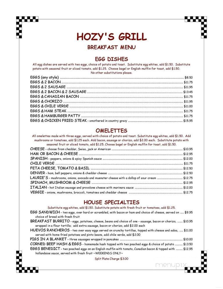 Hozy's Grill - Santa Paula, CA