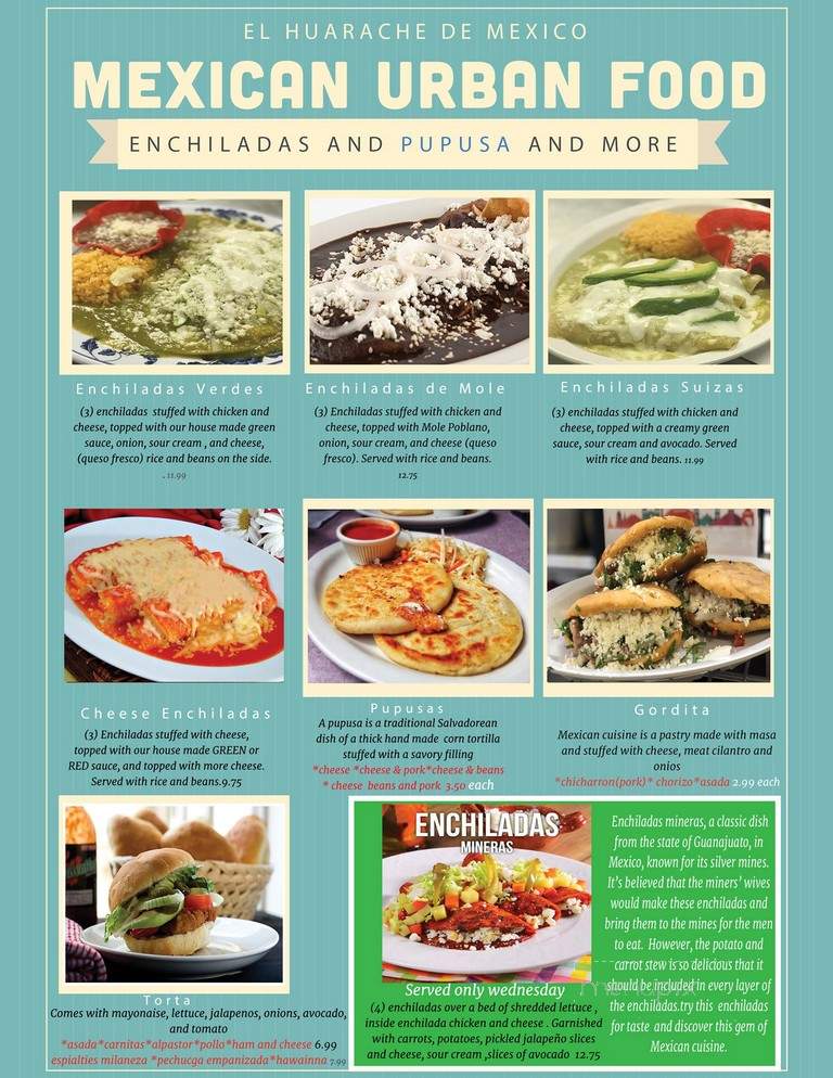 Huarache De Mexico - Simi Valley, CA menu_pic