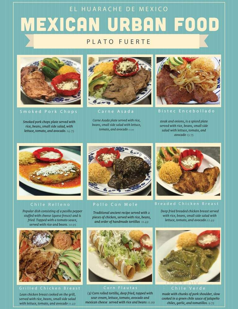 Huarache De Mexico - Simi Valley, CA menu_pic