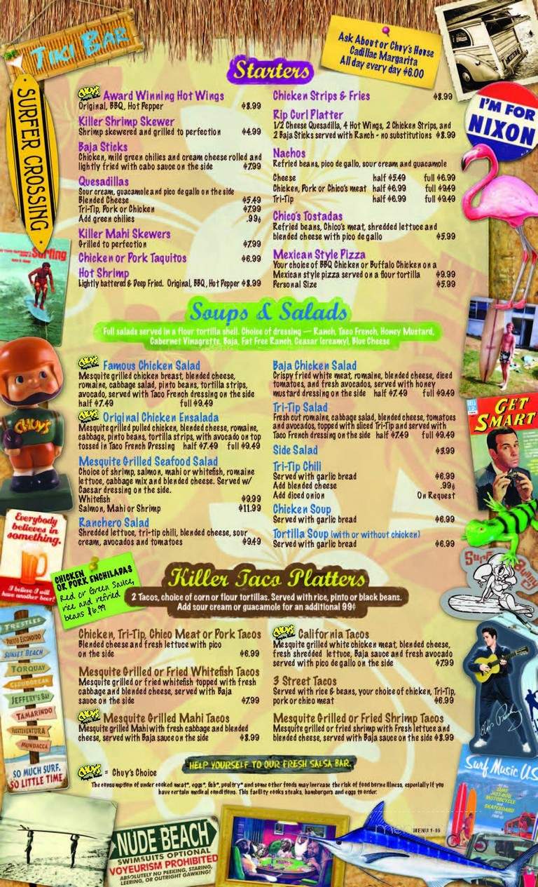 Chuy's - Simi Valley, CA menu_pic