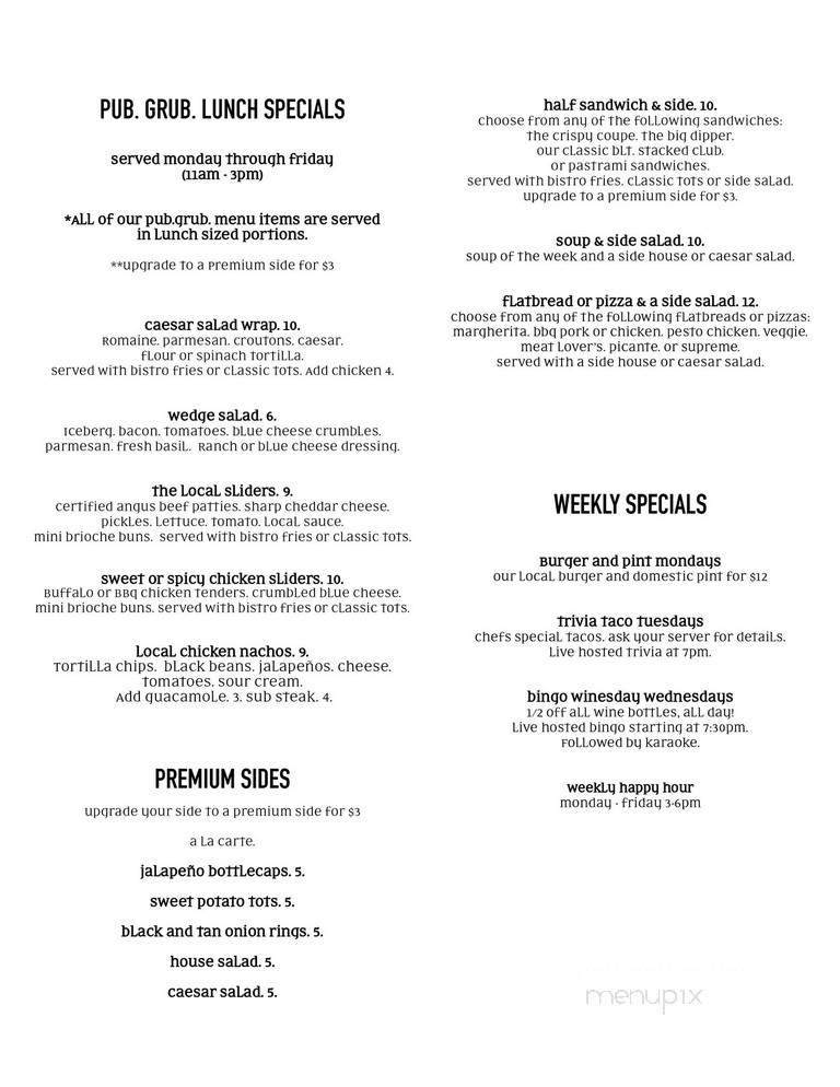 Grill - Valencia, CA menu_pic