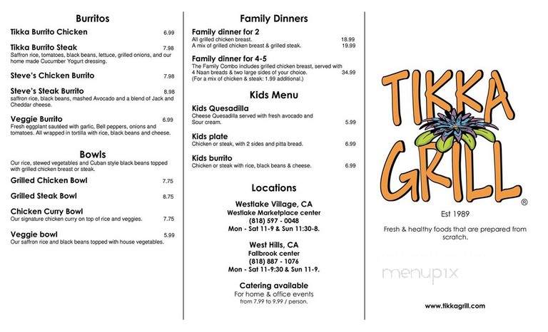 Tikka Grill - Westlake Village, CA