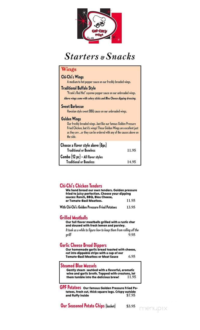 Chi Chi's Pizza - Saugus, CA menu_pic