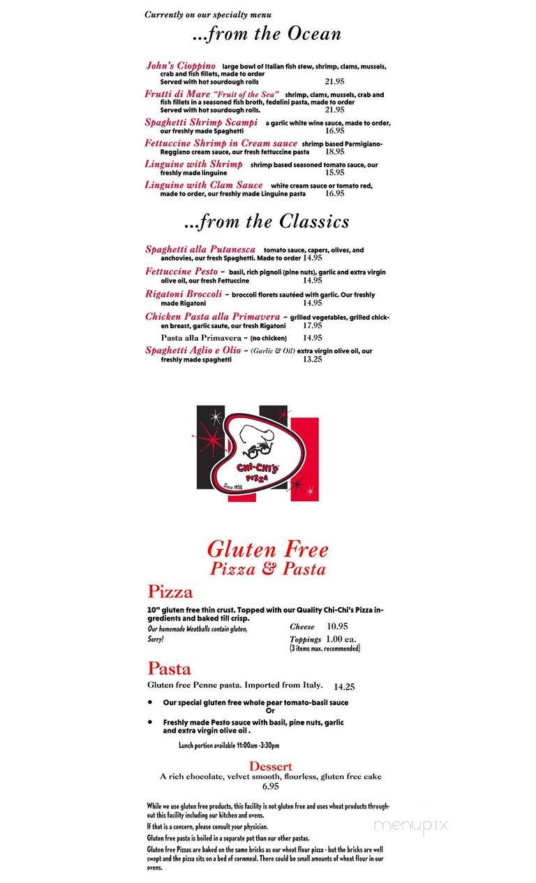Chi Chi's Pizza - Saugus, CA menu_pic