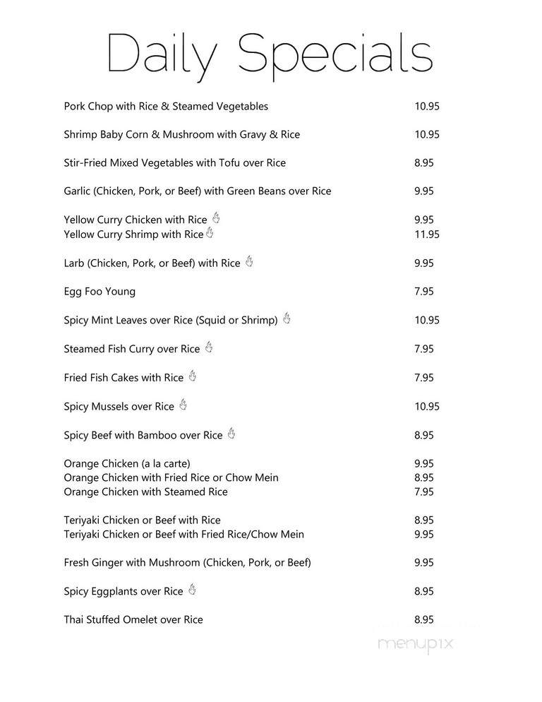 Vanda's Thai Kitchen - Palmdale, CA menu_pic