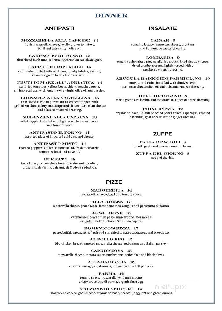 Il Forno To Go - Santa Monica, CA menu_pic