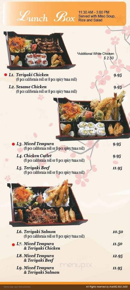 Bonsai Garden - Canyon Country, CA menu_pic