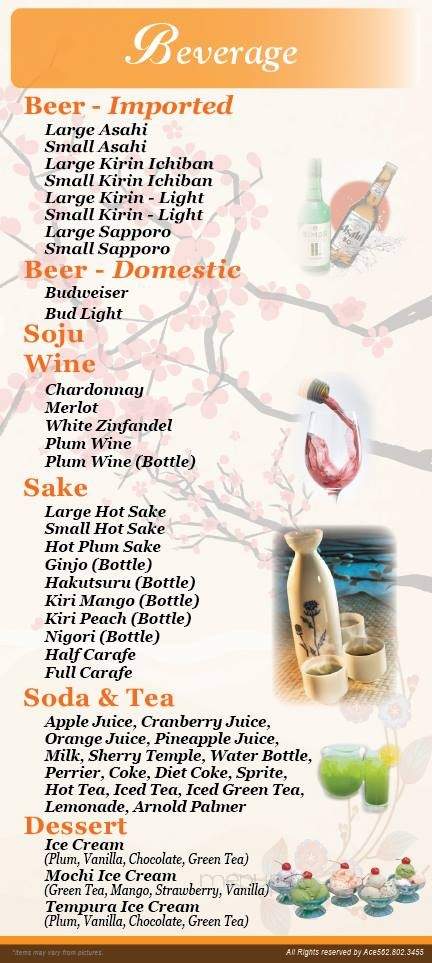 Bonsai Garden - Canyon Country, CA menu_pic