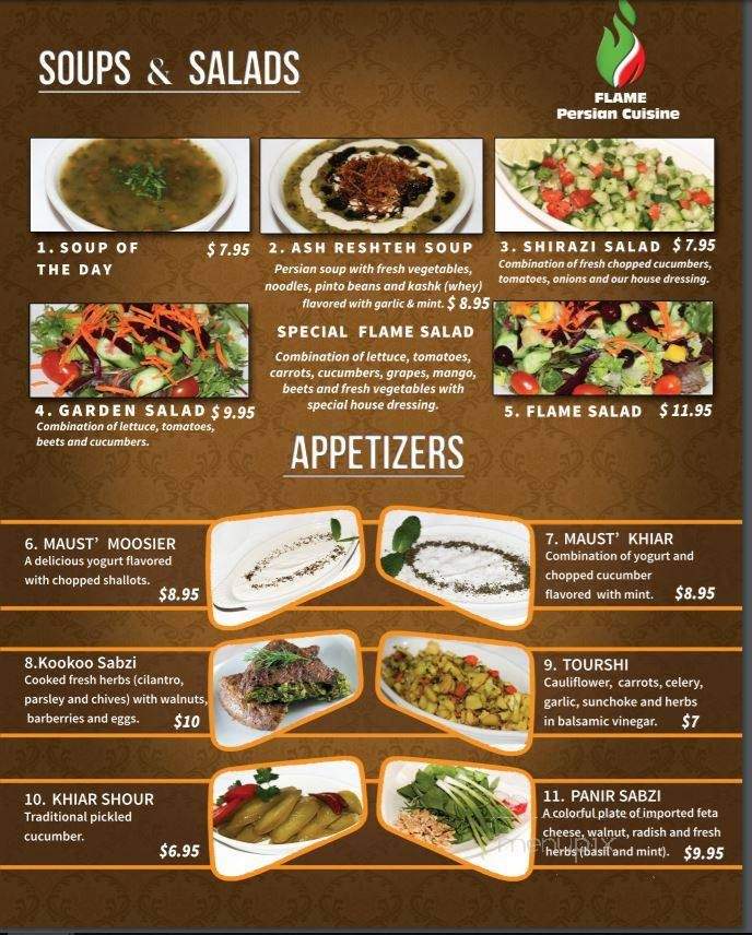 Flame Persian Cuisine - Los Angeles, CA