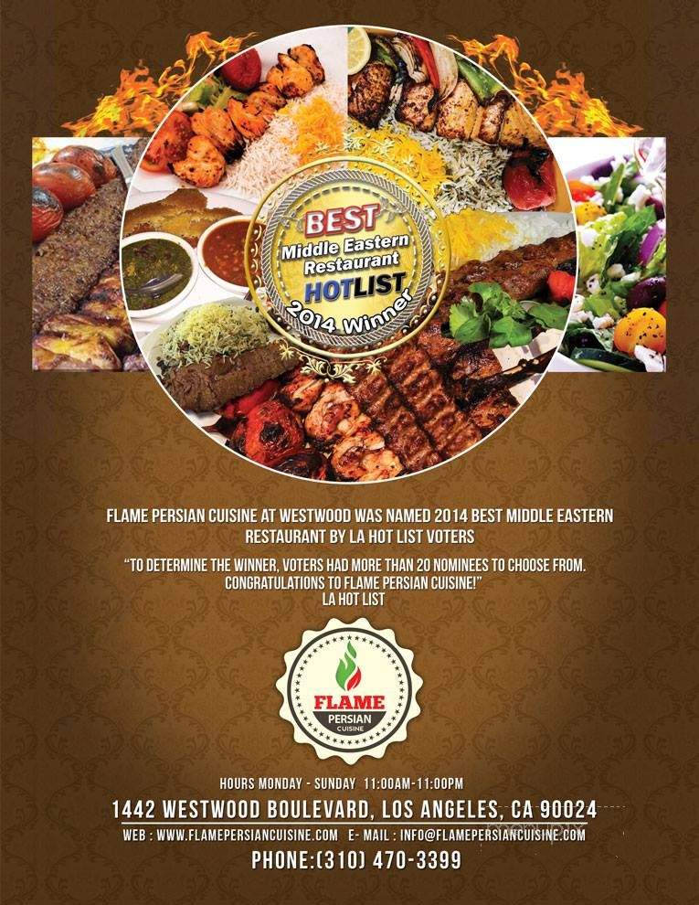 Flame Persian Cuisine - Los Angeles, CA