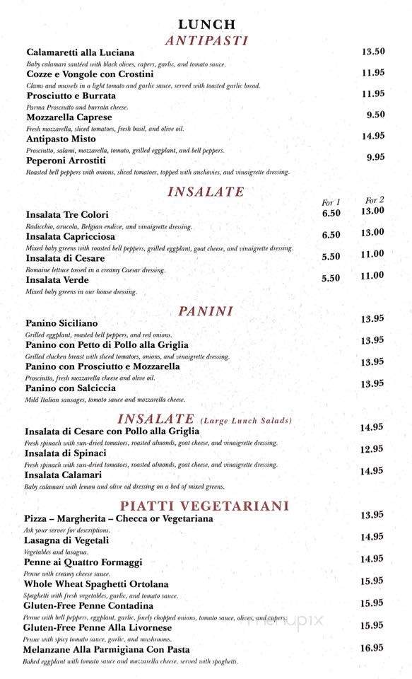 Pastina Restaurant - Los Angeles, CA menu_pic