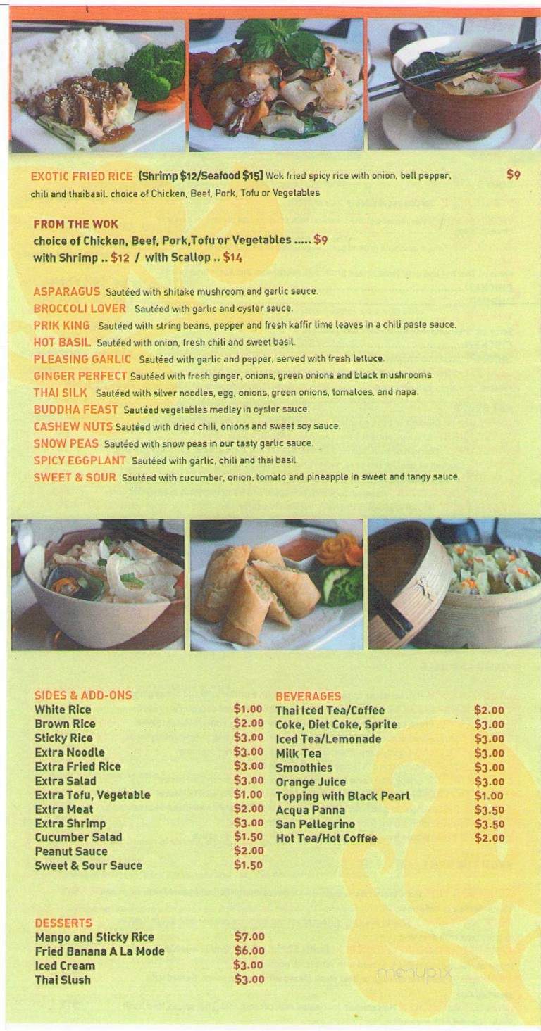 Soho Thai - Lomita, CA menu_pic