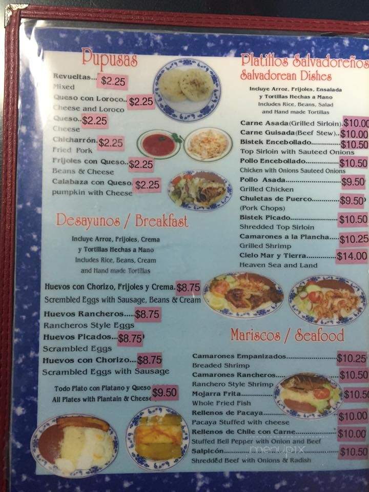 Flor Blanca Restaurant - Los Angeles, CA menu_pic