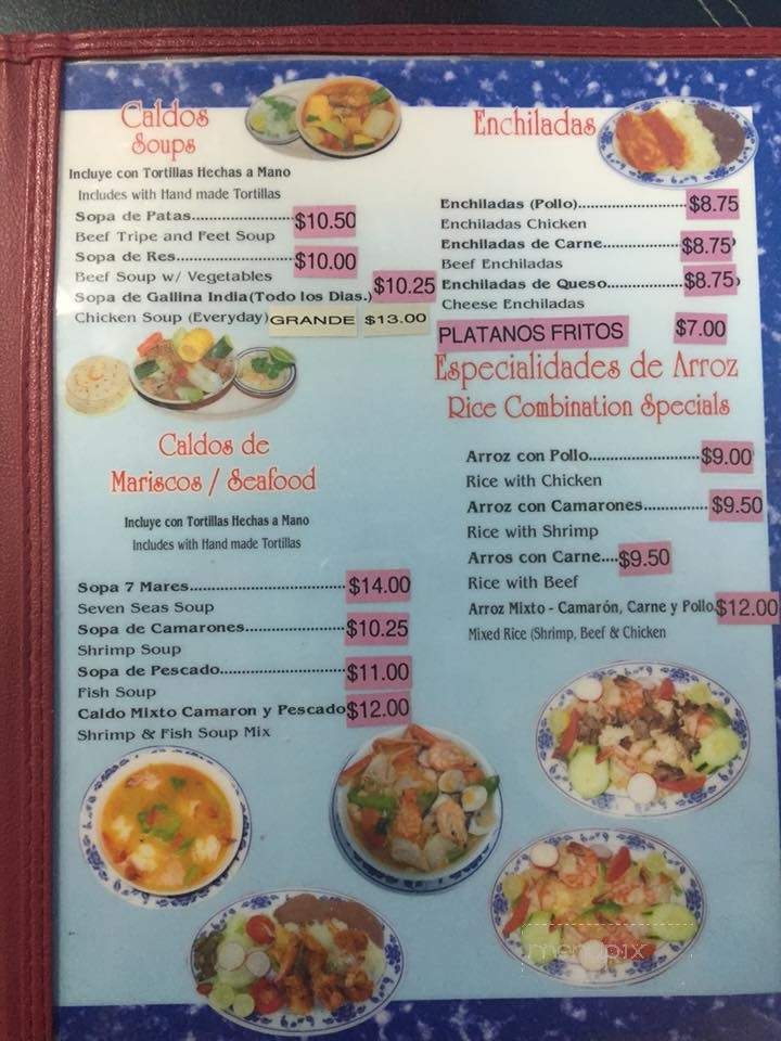 Flor Blanca Restaurant - Los Angeles, CA menu_pic
