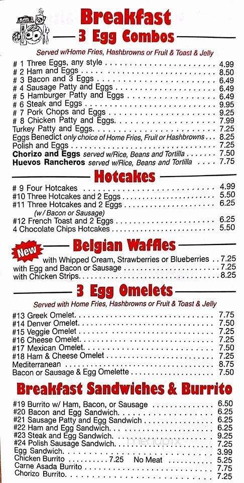 Georgie's Place - Long Beach, CA menu_pic