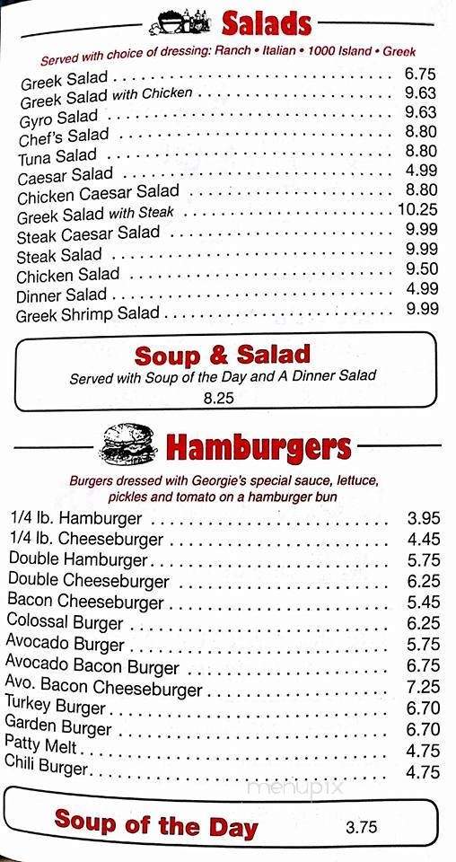 Georgie's Place - Long Beach, CA menu_pic