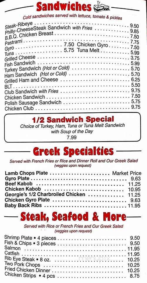 Georgie's Place - Long Beach, CA menu_pic