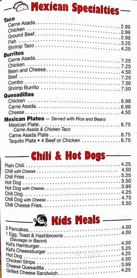 Georgie's Place - Long Beach, CA menu_pic