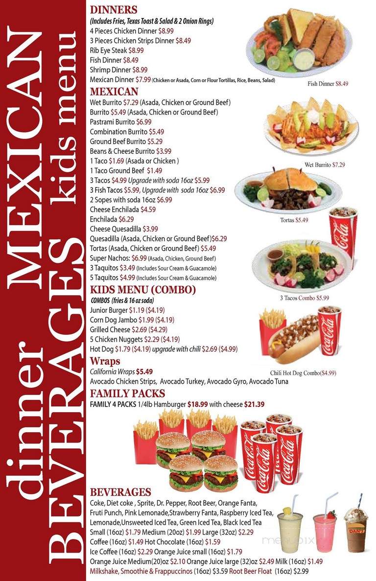 Hamburger Dan's - Long Beach, CA menu_pic