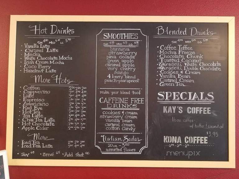 Perkin' Up Coffee House - Acton, CA menu_pic