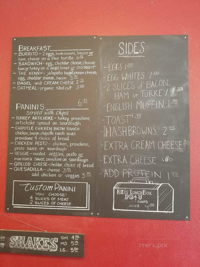 Perkin' Up Coffee House - Acton, CA menu_pic