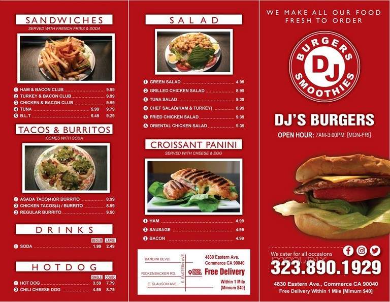 D J's Burgers - Los Angeles, CA menu_pic