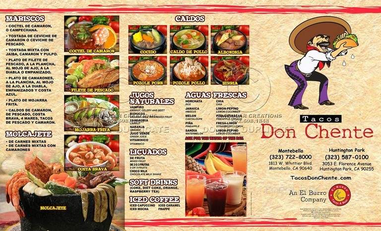 Tacos Don Chente - Montebello, CA menu_pic