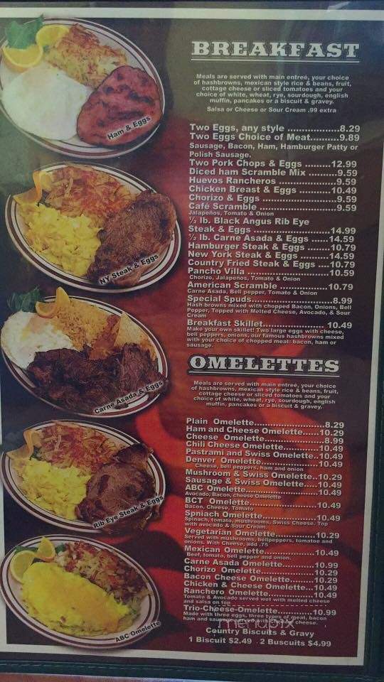 Cafe Del Sol - Los Alamitos, CA menu_pic