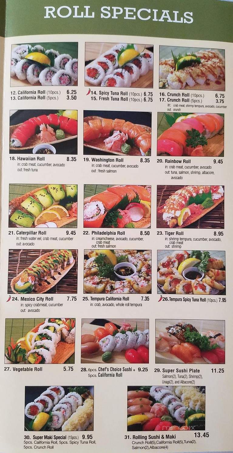 Rolling Rice - Orange, CA menu_pic