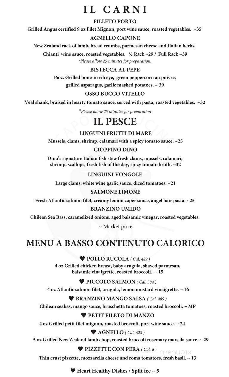 Capone's Italian Restaurante - Huntington Beach, CA menu_pic