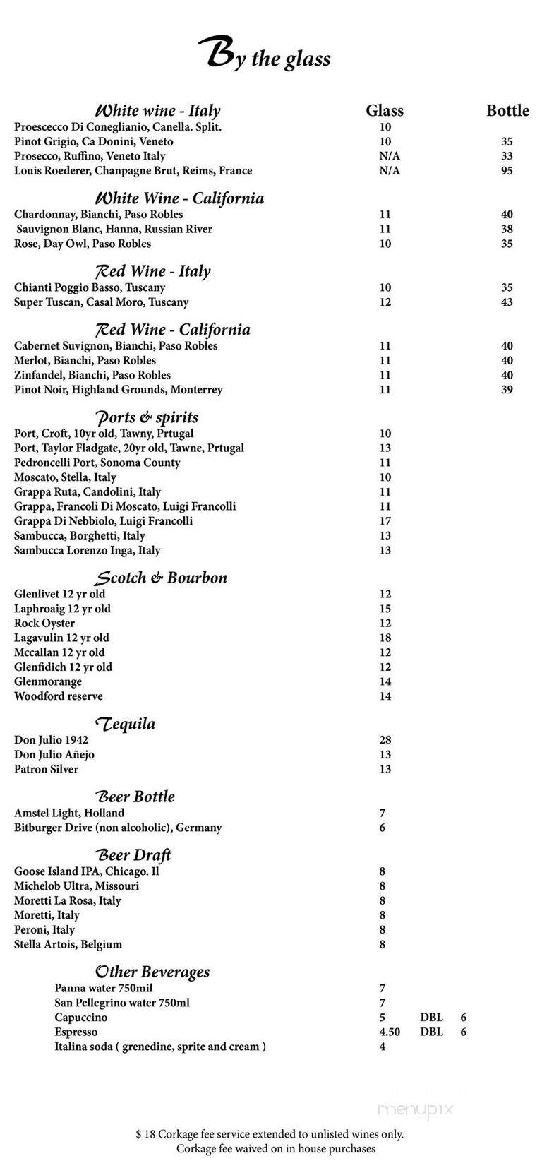 Capone's Italian Restaurante - Huntington Beach, CA menu_pic