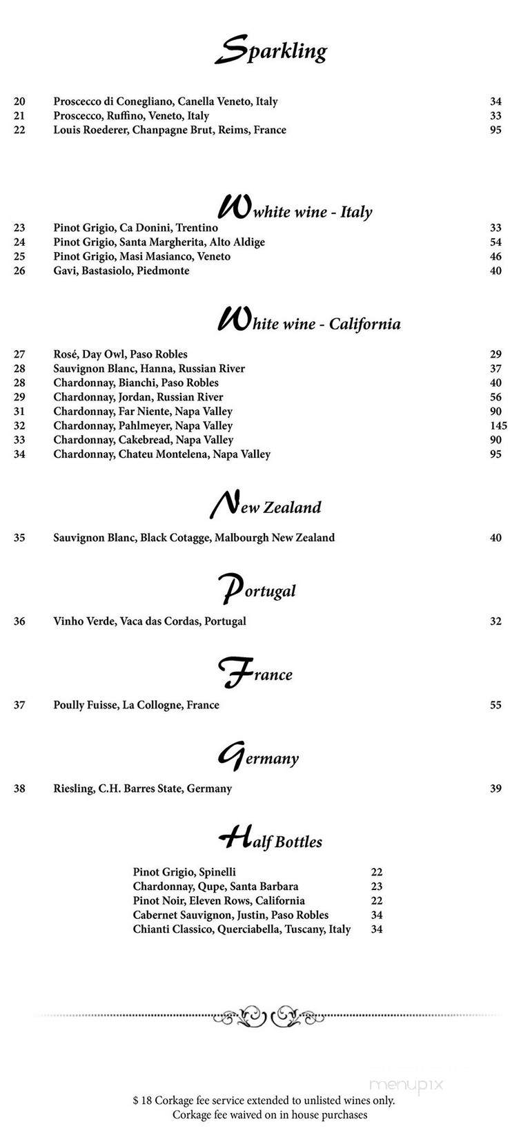 Capone's Italian Restaurante - Huntington Beach, CA menu_pic