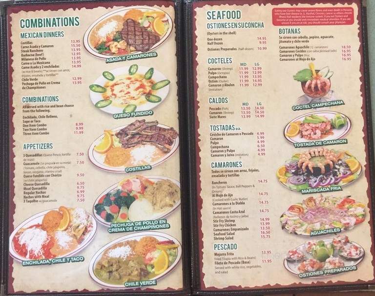 El Llano Restaurant - Baldwin Park, CA menu_pic