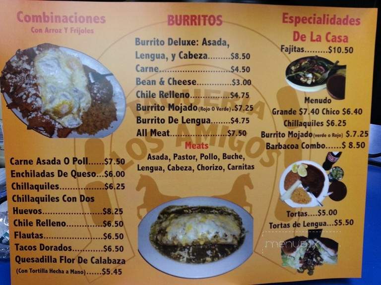 Taqueria Los Amigos - Baldwin Park, CA menu_pic