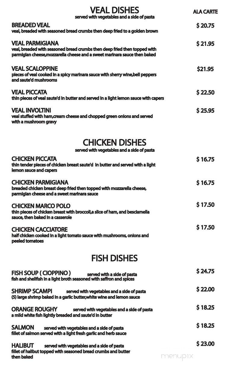 Conca D'Oro Italian - Orange, CA menu_pic