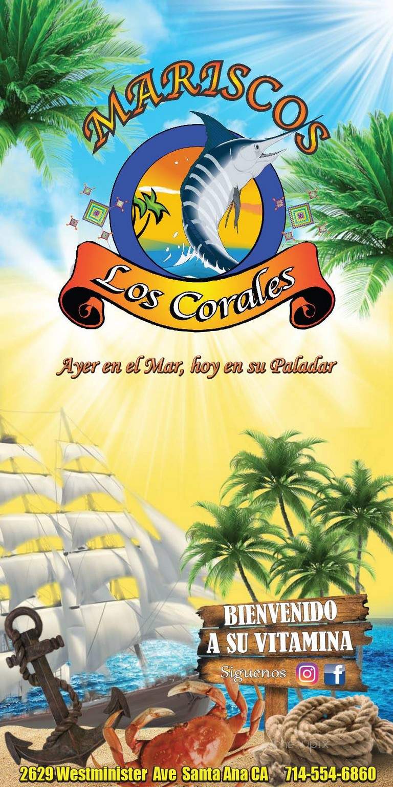 Mariscos Los Corales - Santa Ana, CA menu_pic