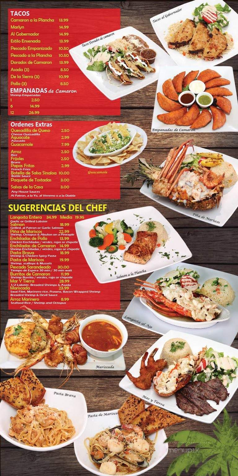 Mariscos Los Corales - Santa Ana, CA menu_pic