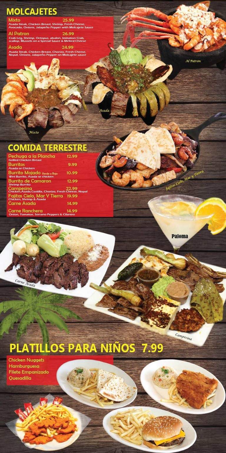 Mariscos Los Corales - Santa Ana, CA menu_pic