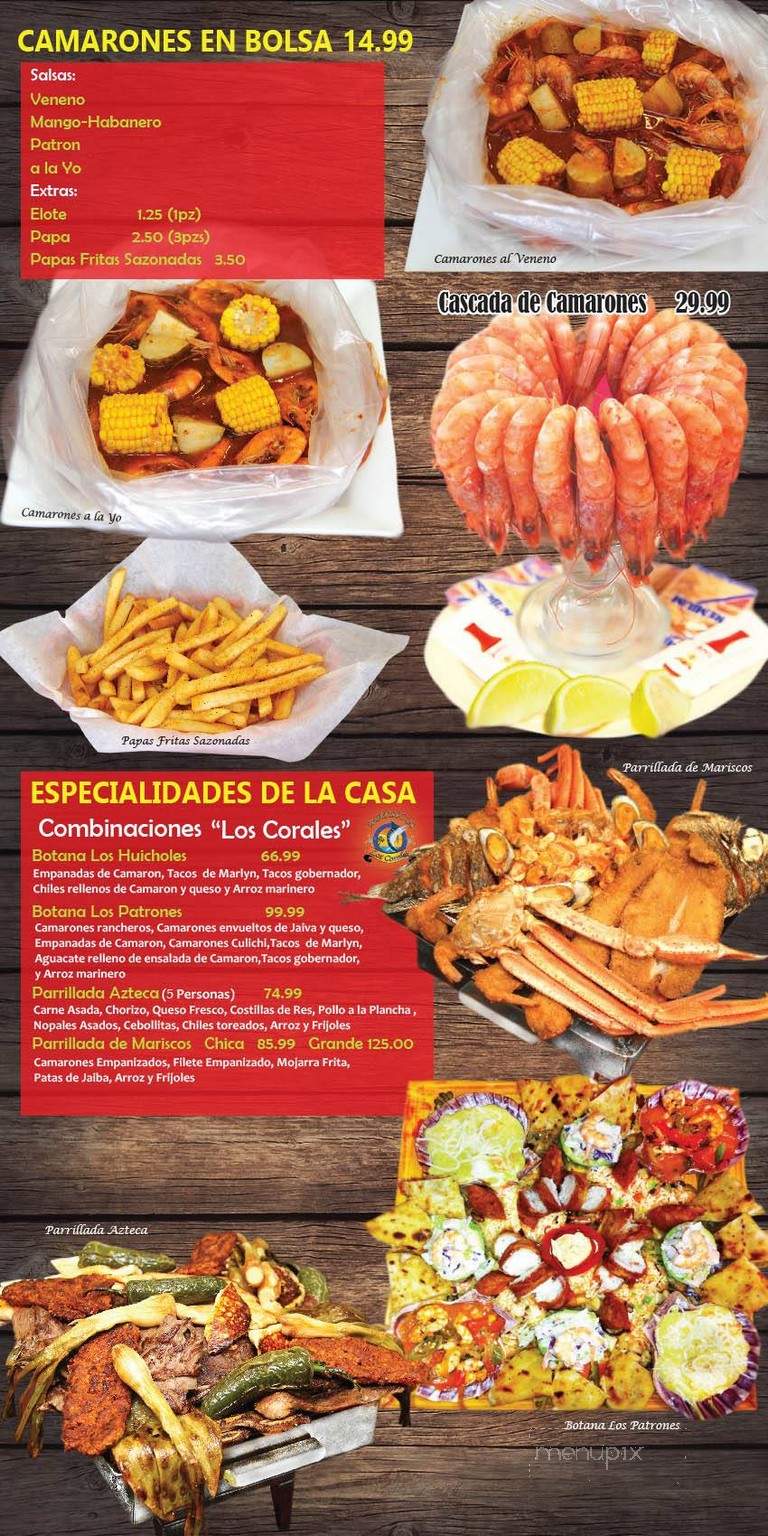 Mariscos Los Corales - Santa Ana, CA menu_pic